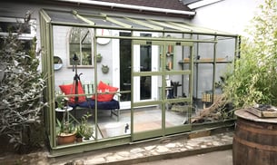 Elite Kensington 6x12 Lean to Greenhouse - 3mm Toughened Glazing