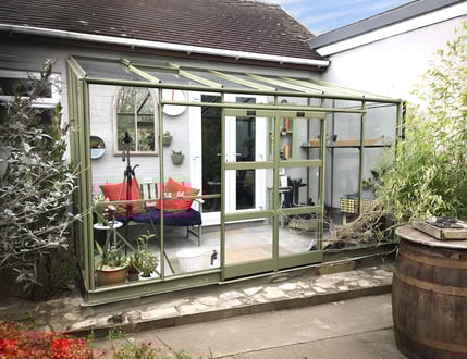 Elite Kensington 6ft Wide Lean To Greenhouse