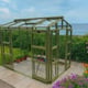 Elite Sanctuary 6 6x8 Greenhouse in Olive Colour with Extra Doors