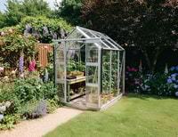 Elite Streamline 5x6 Greenhouse - Horticultural Glazing