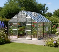 Elite Supreme 10x12 Greenhouse - Horticultural Glazing