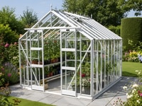 Elite Thyme 8x10 Greenhouse - Toughened Glazing