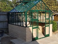Elite Thyme 8x8 Dwarf Wall Greenhouse - Toughened Glazing