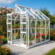 Elite Titan 6x8 Greenhouse in White Powder Coating
