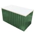 Emerald 6x2 Green Metal Storage Box