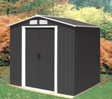 Emerald Anthracite Parkdale 6x8 Metal Shed