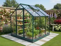 Vitavia 6x6 Green Venus 3800 Greenhouse - Horticultural Glass
