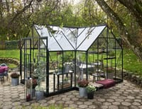 Halls Garden Room Greenhouse Black