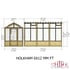 Shire Holkham 6x12 Wooden Greenhouse Dimensions