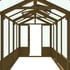 Shire Holkham 6x16 Wooden Greenhouse Internal