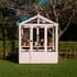 Shire Holkham 6x4 Wooden Greenhouse with Pink Painted Finish