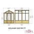Shire Holkham 6x8 Wooden Greenhouse Dimensions