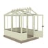 Shire Holkham 8x6 Wooden Greenhouse in Optional Green Painted Finish