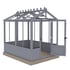Shire Holkham 8x6 Wooden Greenhouse in Optional MauvePainted Finish