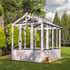 Shire Holkham 8x6 Wooden Greenhouse in Optional Pink Painted Finish