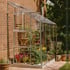 Halls Europa Silver 8x4 Lean to Greenhouse Front