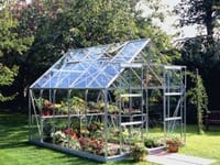 Halls Magnum Silver 8x10 Greenhouse - 3mm Horticultural Glazing