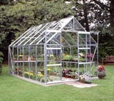 Halls Magnum Silver 8x12 Greenhouse - 3mm Horticultural Glazing