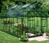 Halls Magnum Green 8x12 Greenhouse - 3mm Horticultural Glazing