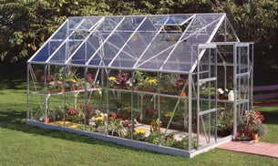 Halls Magnum Silver 8x14 Greenhouse - 3mm Horticultural Glazing