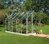 6x10 Halls Popular Greenhouse - Toughened Glass