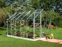 6x10 Halls Popular Greenhouse - Toughened Glass
