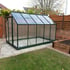 Halls Popular Green 6x10 Greenhouse with Poly Glazing on Slabs
