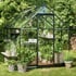 HallsQube 8x6 Greenhouse Side Front View