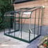 Halls Silverline Green 6x8 Lean to Greenhouse Toughened Glazing Green