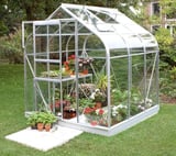 Halls Supreme Silver 6x6 Greenhouse - Horticultural Glazing