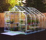 Halls Supreme Silver 8x12 Greenhouse - Horticultural Glazing