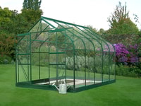 Halls Supreme Green 8x10 Greenhouse - 3mm Toughened Glazing