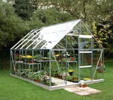 Halls Universal Silver 8x12 Greenhouse - 3mm Horticultural Glazing