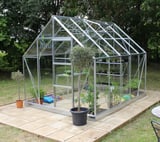 Halls Universal Silver 8x10 Greenhouse - 3mm Horticultural Glazing