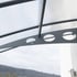 Palram Canopia Herald 2230 Door Canopy Dark Grey Steel Supports