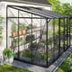 Vitavia Black 6x10 IDA 6500 Lean to Greenhouse