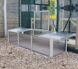 Halls 4x3 Double Cold Frame - 4mm Polycarbonate Glazing 