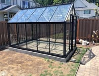 8x12 Janssens Eos Junior Greenhouse in Black