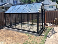 8x12 Janssens Eos Junior Greenhouse in Black