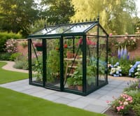 Janssens Helios Urban 5x8 Greenhouse in Green