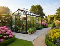 8x15 Janssens Master Victorian Greenhouse Black