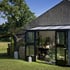 Juliana 5x10 Grey Lean to Greenhouse with Double Doors
