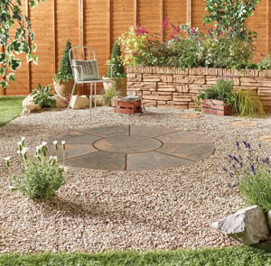 Abbey 2.4m Round Paving Kit in Antique