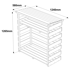 Woodshaw Wooden Log Store Dimensions