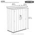 Lifetime 5.6 x 4.5 Vertical Storage Unit Dimensions