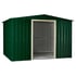 Lotus 10x12 Apex Metal Shed Heritage Green with Double Doors