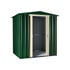 Lotus 6x5 Apex Metal Shed Heritage Green with Double Doors