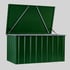 Lotus Cushion Storage Box in Green with Raised Lid