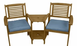 Lichfield Wooden Companion Seat With Cushions