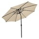 Lichfield Beige 2.7m Tilt Parasol LEDs